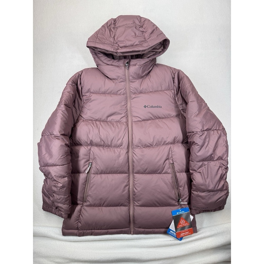 Columbia Youth Pike Lake II Hooded Jacket Fig Mauve Large 14/16 NWT $90 Org Read